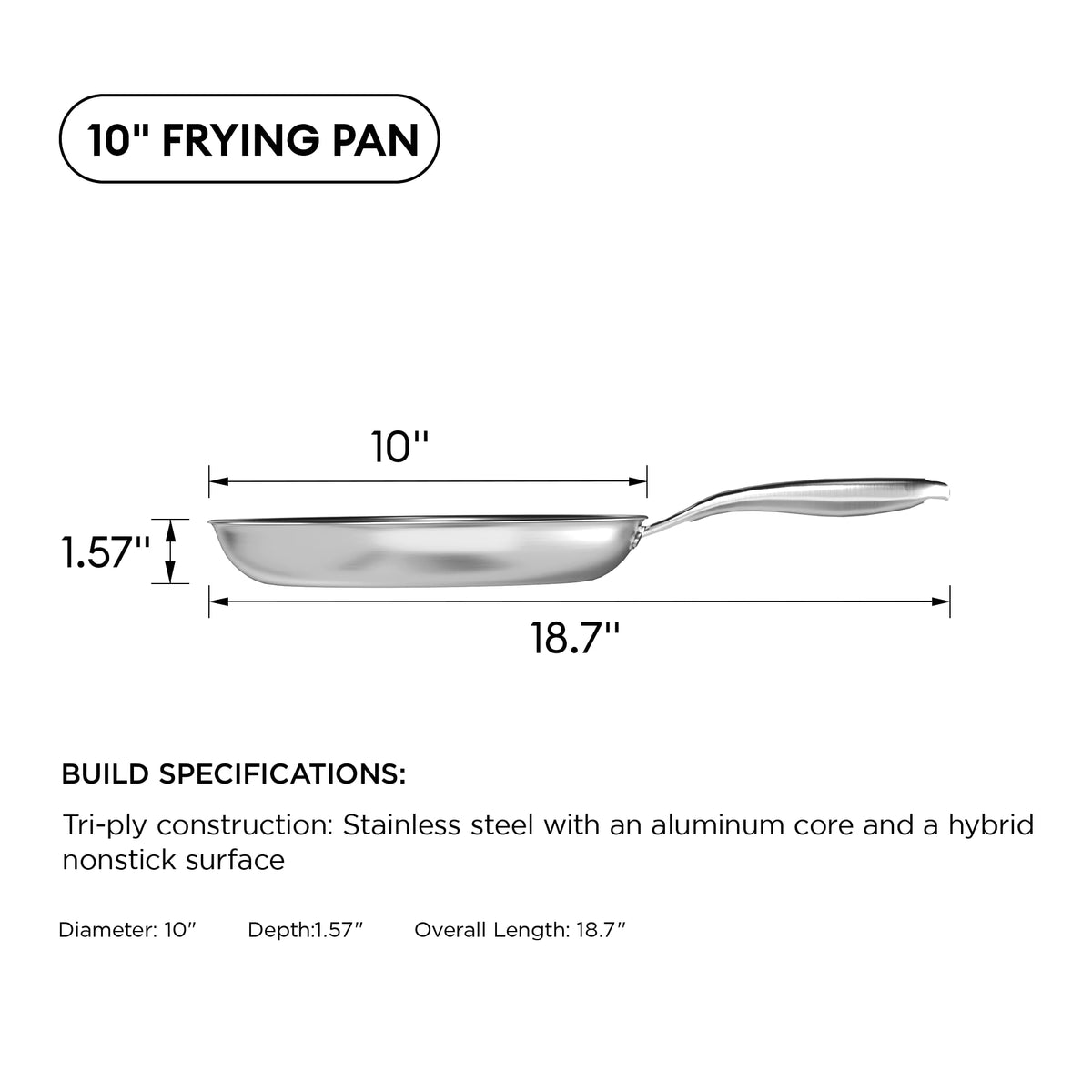 Cooker King two-servings pan ideal for couples or meal prep.