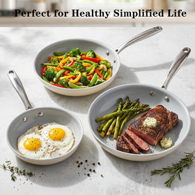 Cookersway 9.5-inch pan offers versatile daily use with quick heating and easy cleanup.
