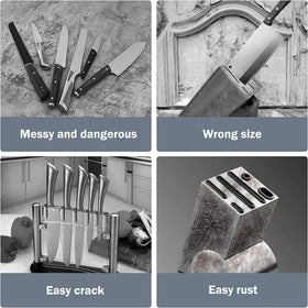 Cookit universal round knife block gift-ready packaging makes a thoughtful kitchen upgrade.