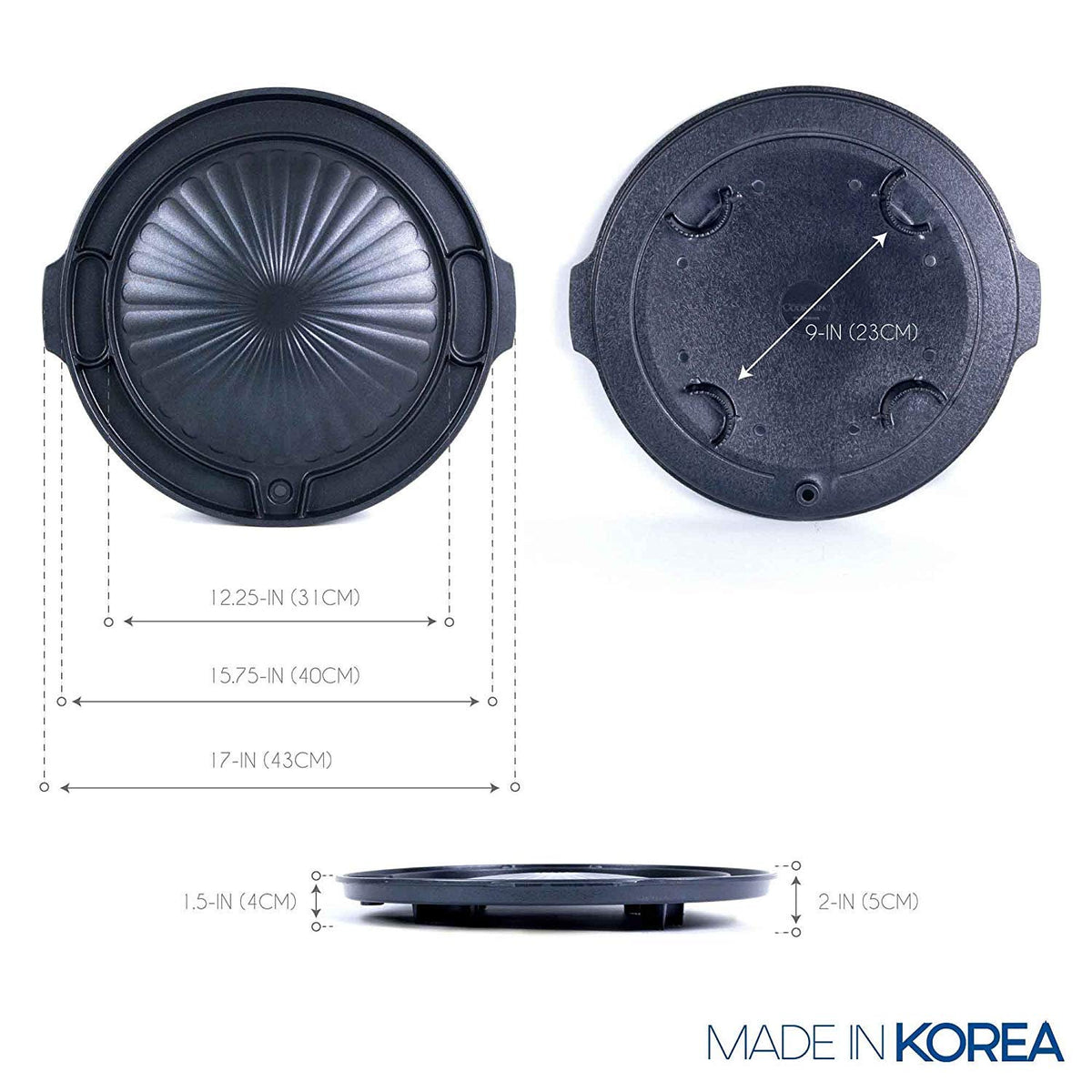 COOKKING Master Grill Pan grease drain system helps reduce excess fat while keeping flavors