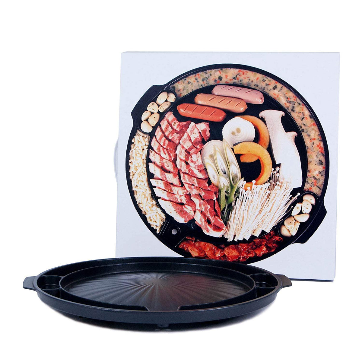 COOKKING Master Grill Pan ready for indoor or outdoor use with versatile placement