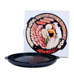 COOKKING Master Grill Pan ready for indoor or outdoor use with versatile placement