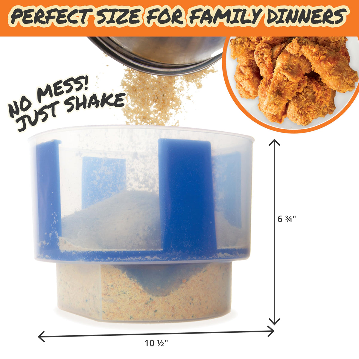 COOK'S CHOICE Airtight Lid preserving seasonings and breading
