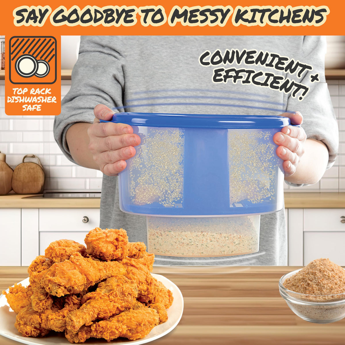COOK'S CHOICE Dishwasher-Safe Bowl simplifies cleanup after meals