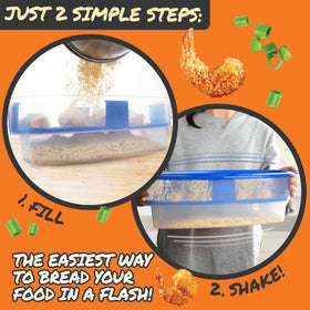 Cook's Choice XL Better Breader Bowl dishwasher-safe design for easy cleanup.