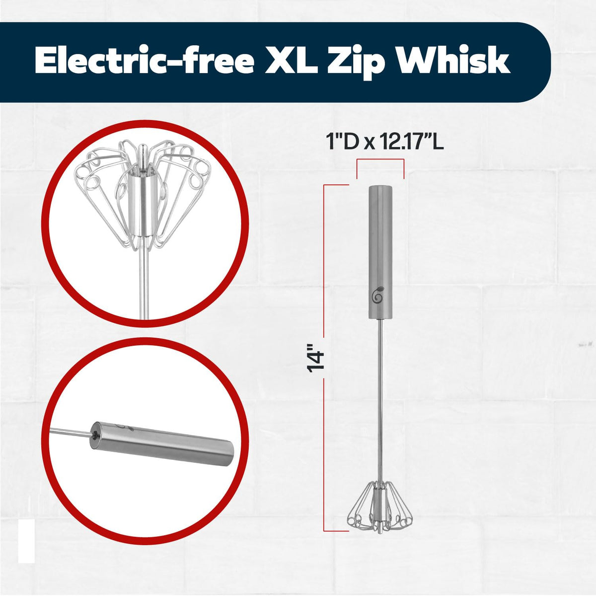 Cooks Innovations milk frother and cream whipper for rich froth without electricity