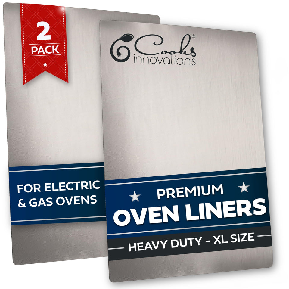 Cooks Innovations oven mat 16.5x23 cut-to-fit for easy cleanup and spill protection.
