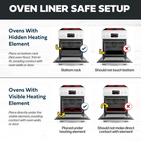 Cooks Innovations easy-clean oven liner simplifies quick cleanup