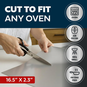 Cooks Innovations oven liner cleans up easily after every bake