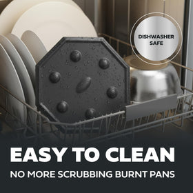 Dishwasher safe SimmerMat diffuser for easy cleaning