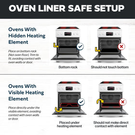 Cooks Innovations spill-shield mat minimizes bottom-of-oven mess during roasting and baking.
