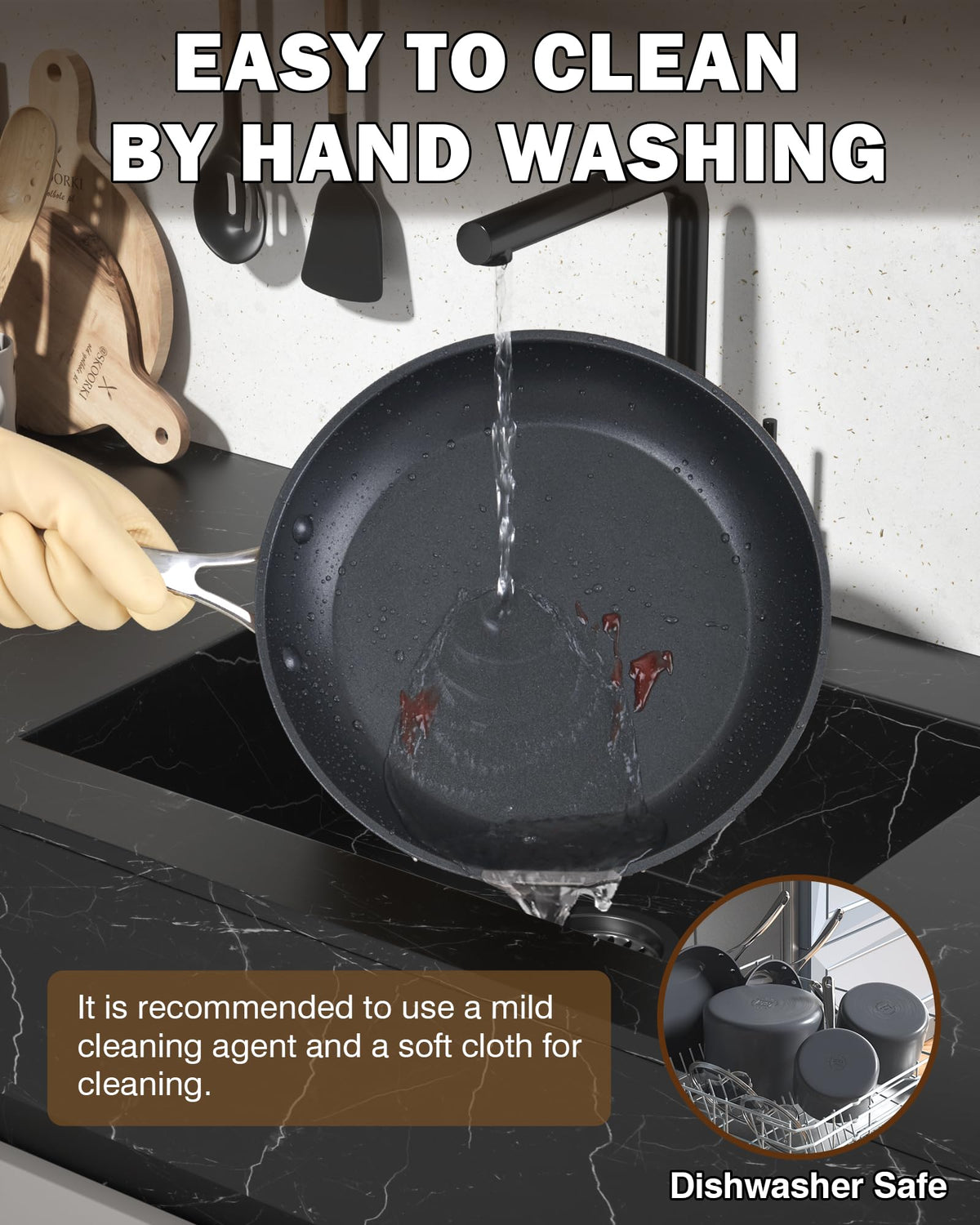 Cooks Standard 8-Inch pan browning surface ideal for eggs and small saute.