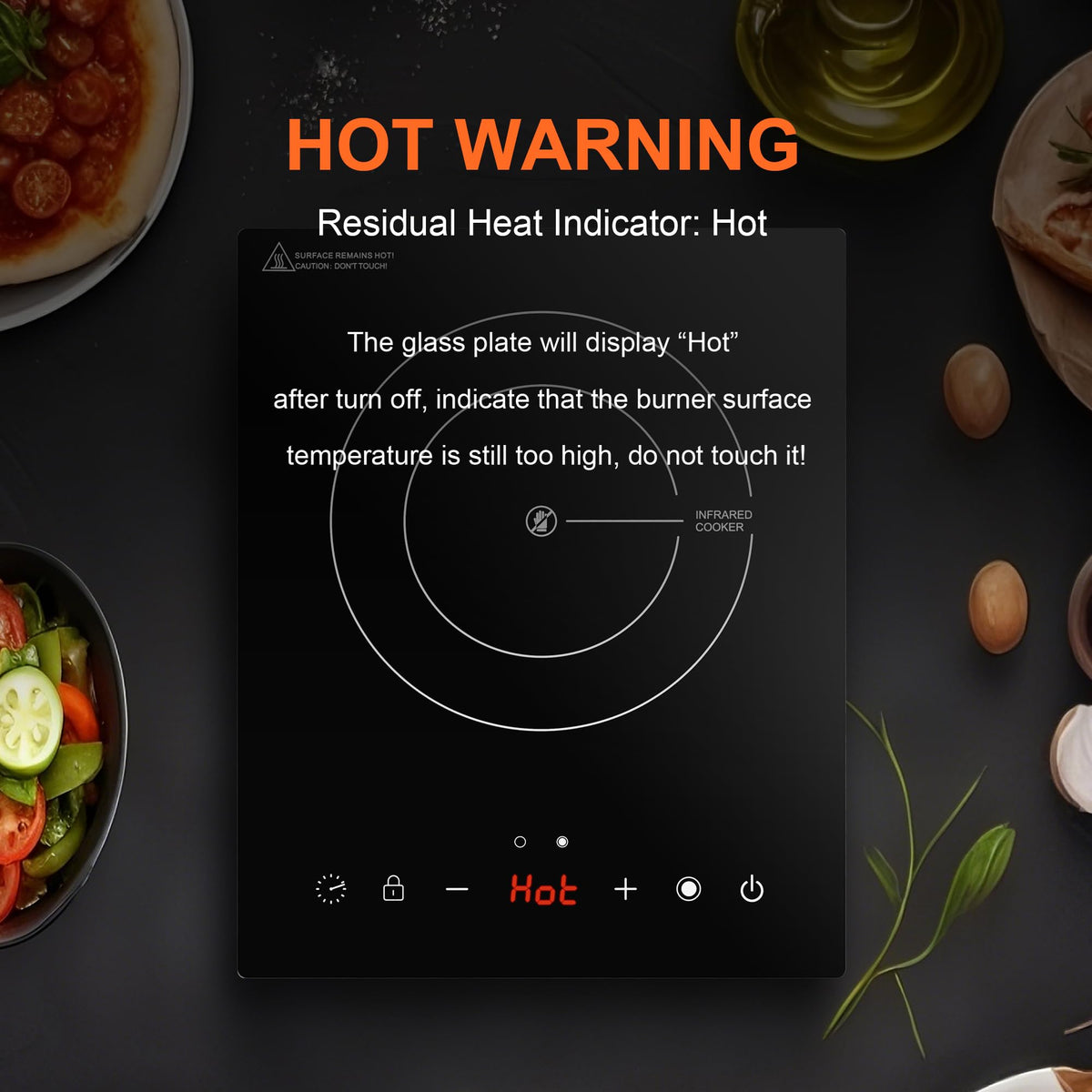 Cooktao portable and lightweight burner ideal for small kitchens, travel, and camping.