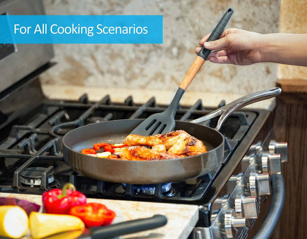 Cookward pasta server keeps strands lifted and evenly tossed