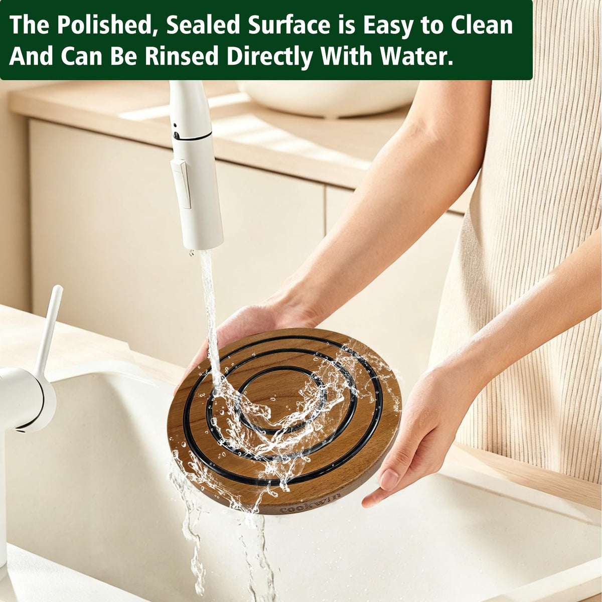 COOKWIN outdoors-ready trivet ideal for camping and picnics with hot dishes