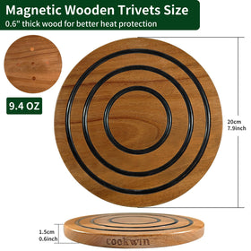 COOKWIN trivet with three silicone rings demonstrates stable grip for hot pots