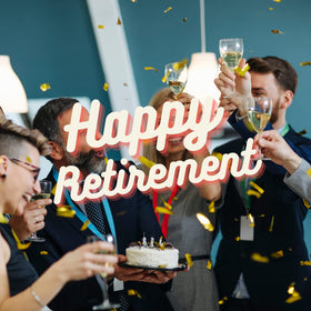 COOL AF retirement wine glass close-up shows scratch-resistant finish