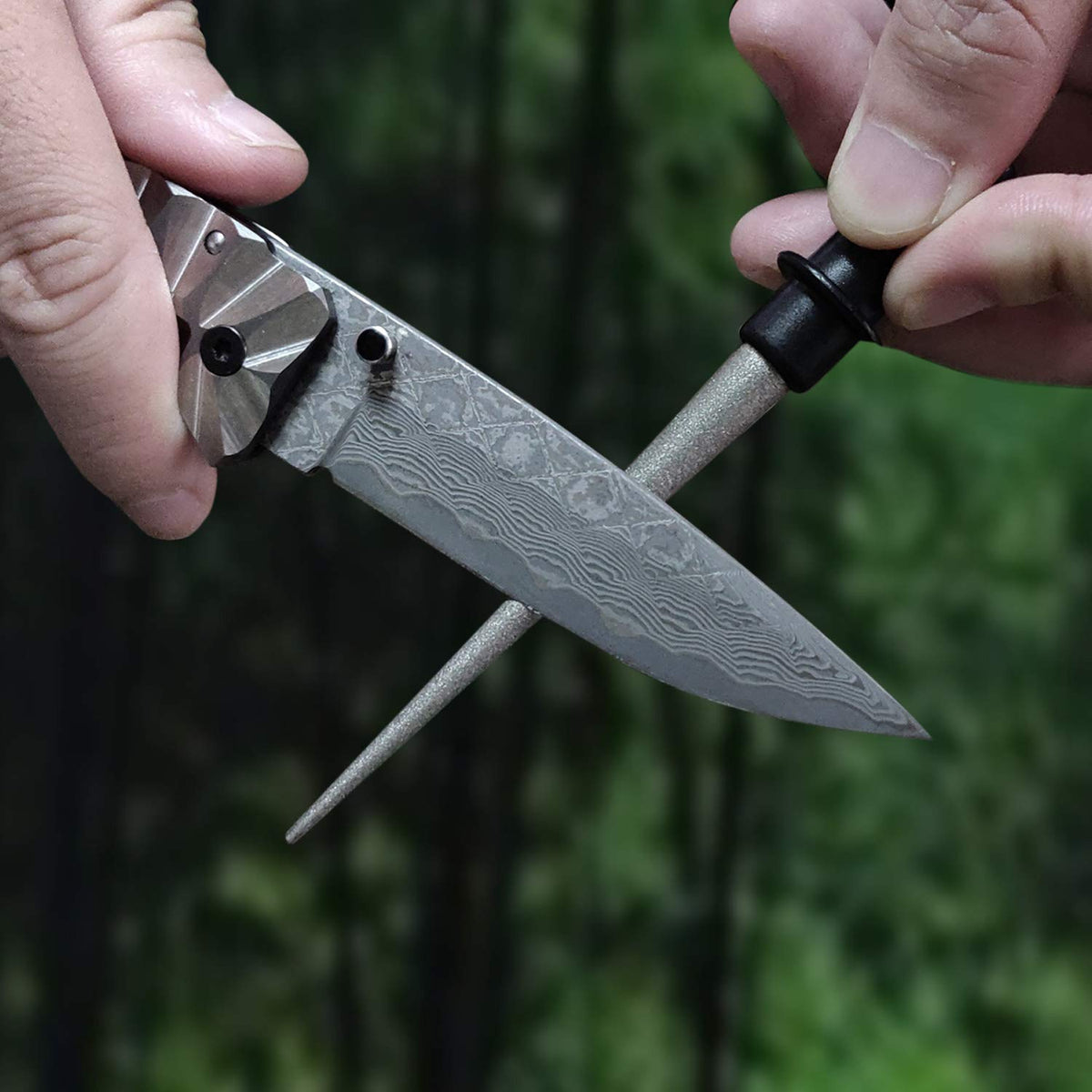 Cool Hand sharpener pocket-clip carry close-up emphasizes portable edge maintenance.