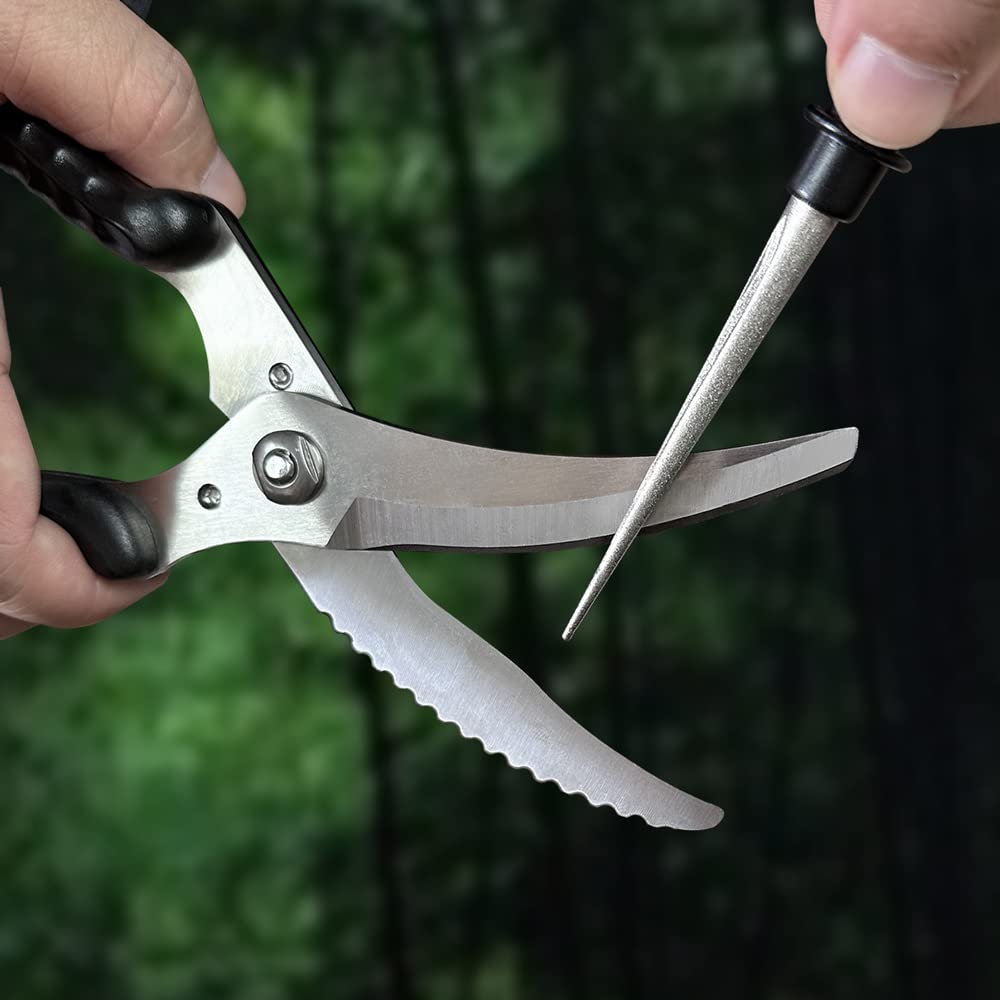 Cool Hand sharpener rod 600 grit close-up for refined edges on everyday knives.