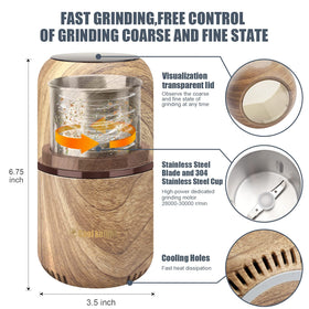 COOL KNIGHT 360-degree blade design delivers even, consistent grinding