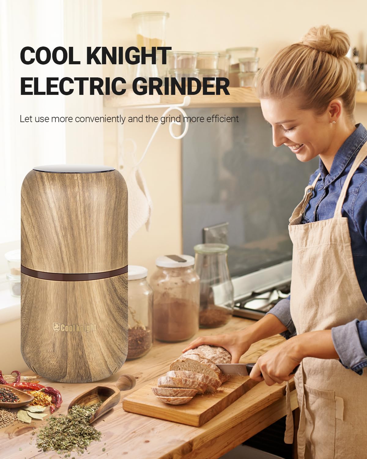 COOL KNIGHT Unit features detachable power cord for easy storage.