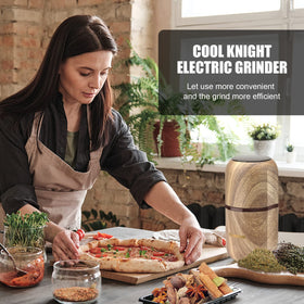 COOL KNIGHT electric grinder for fast processing of herbs, spices, and pollen