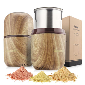 COOL KNIGHT Electric Grinder with large-capacity visual lid for one-handed control.