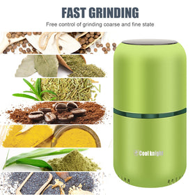 COOL KNIGHT grinder with 304 stainless steel inner tank for durability.