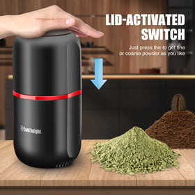 COOL KNIGHT visual lid design lets one-handed coarseness control.