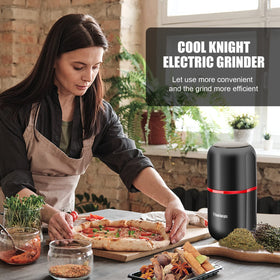 COOL KNIGHT grinder delivers fast grinding for herbs in seconds.