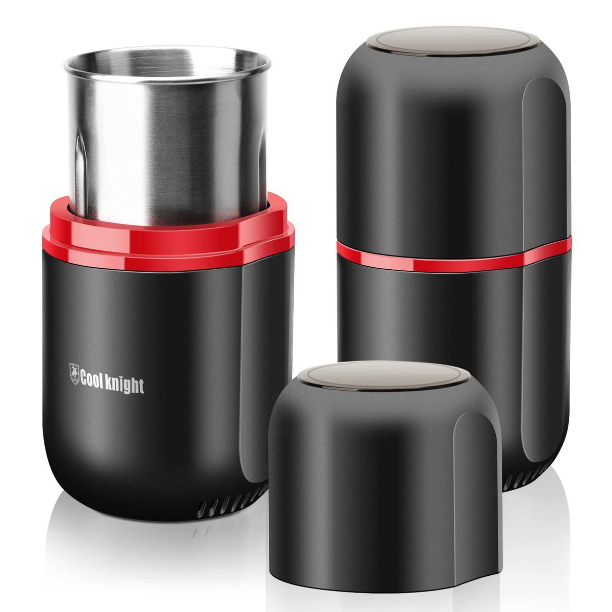 COOL KNIGHT herb grinder with large-capacity chamber for quick grinding.