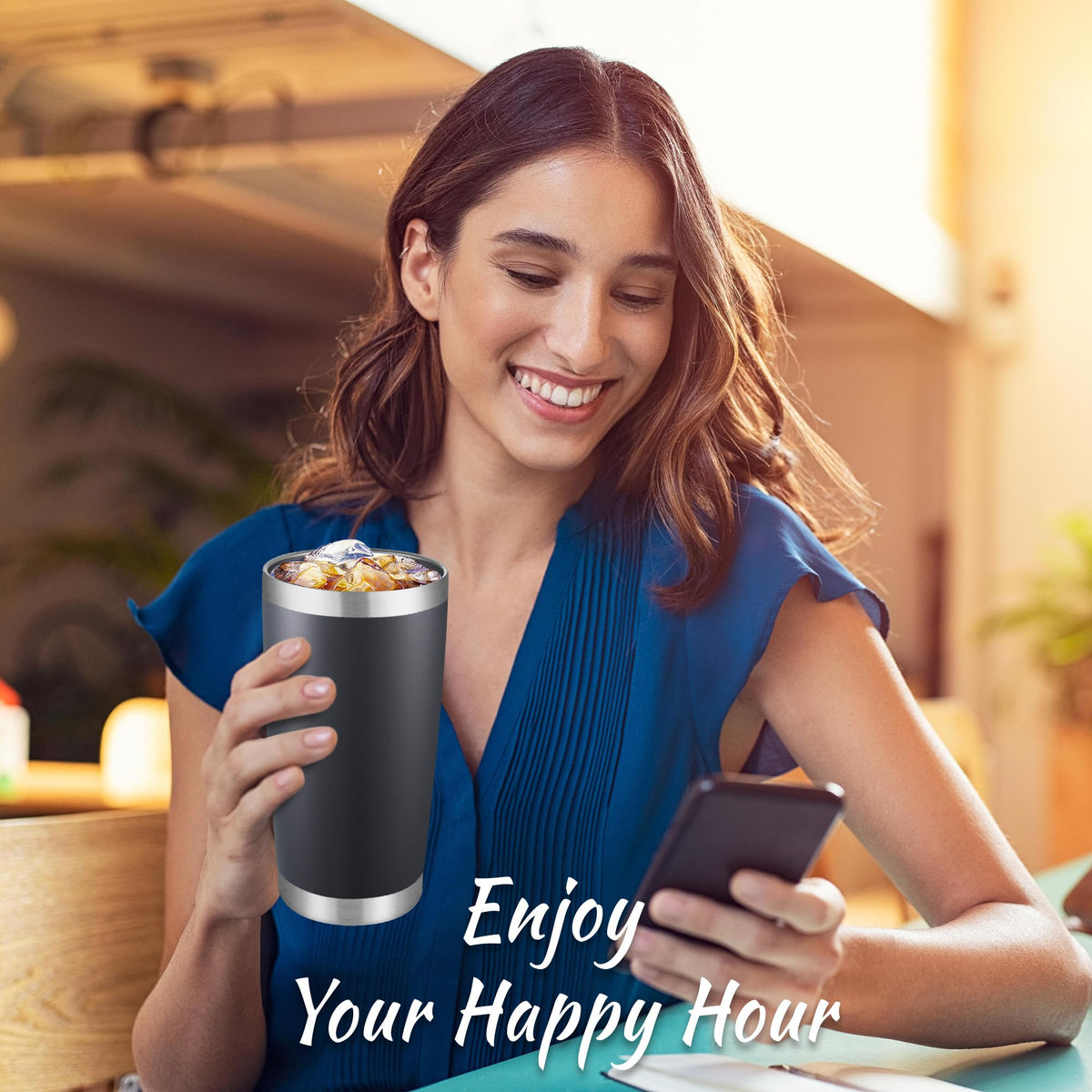 Cool Yoleb 20oz tumbler durable stainless steel for long-lasting reliability.