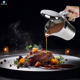 Coolab double-insulated gravy boat keeps sauces hot longer
