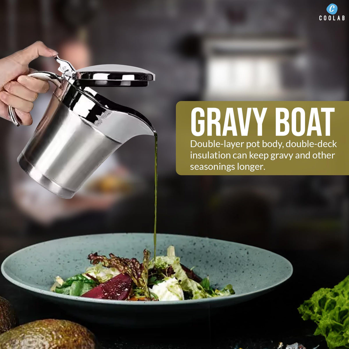 Coolab 450ml gravy boat capacity ideal for family meals