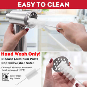 Coolcook cleaning brush supports quick maintenance after use.