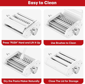 Coolcook cleaning brush for thorough pasta machine hygiene