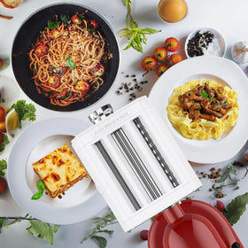 Coolcook durable aluminum pasta attachment for KitchenAid stability