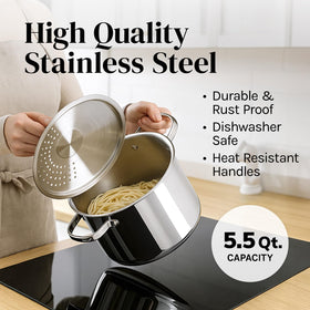 Cooler Concepts riveted handles stay cool during cooking.