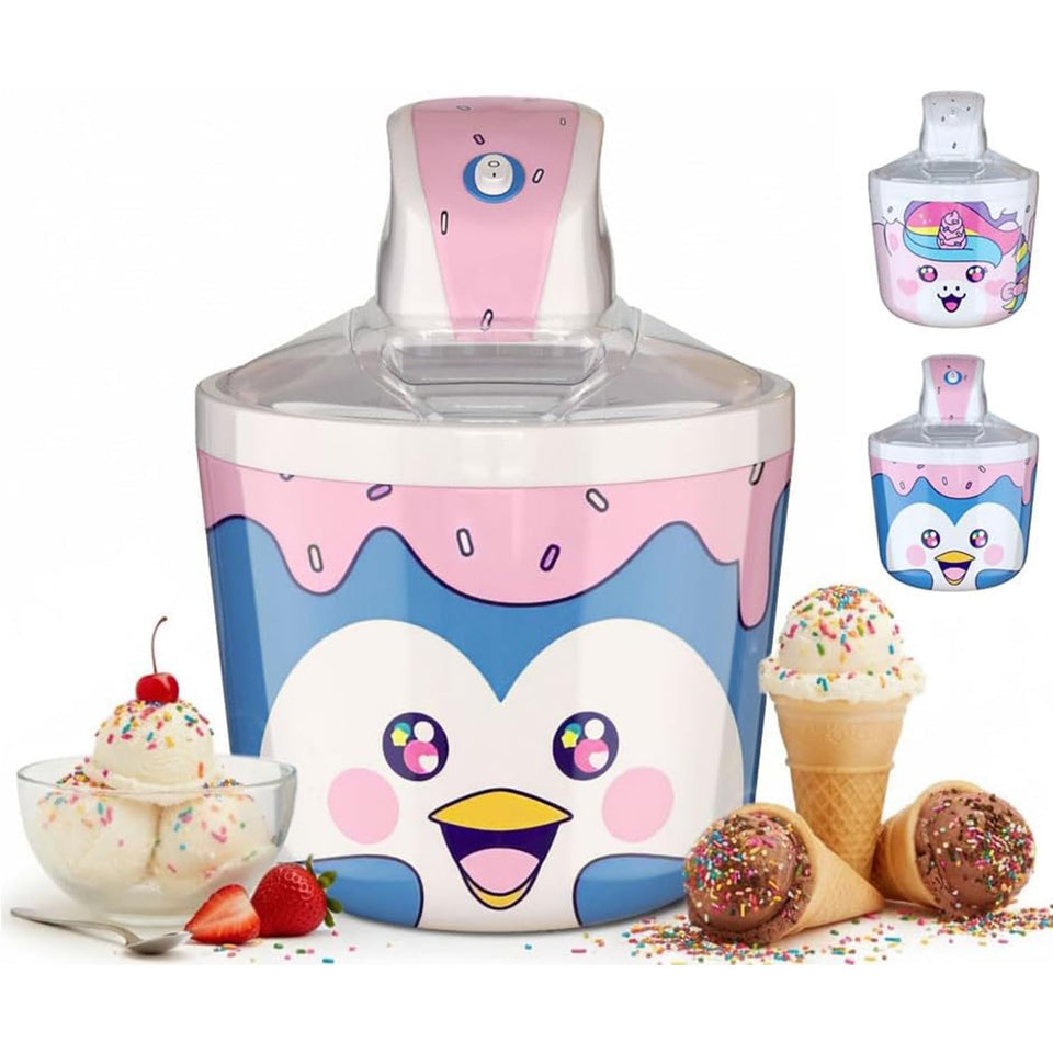 Cooler Concepts ice cream maker front view on a compact kitchen counter