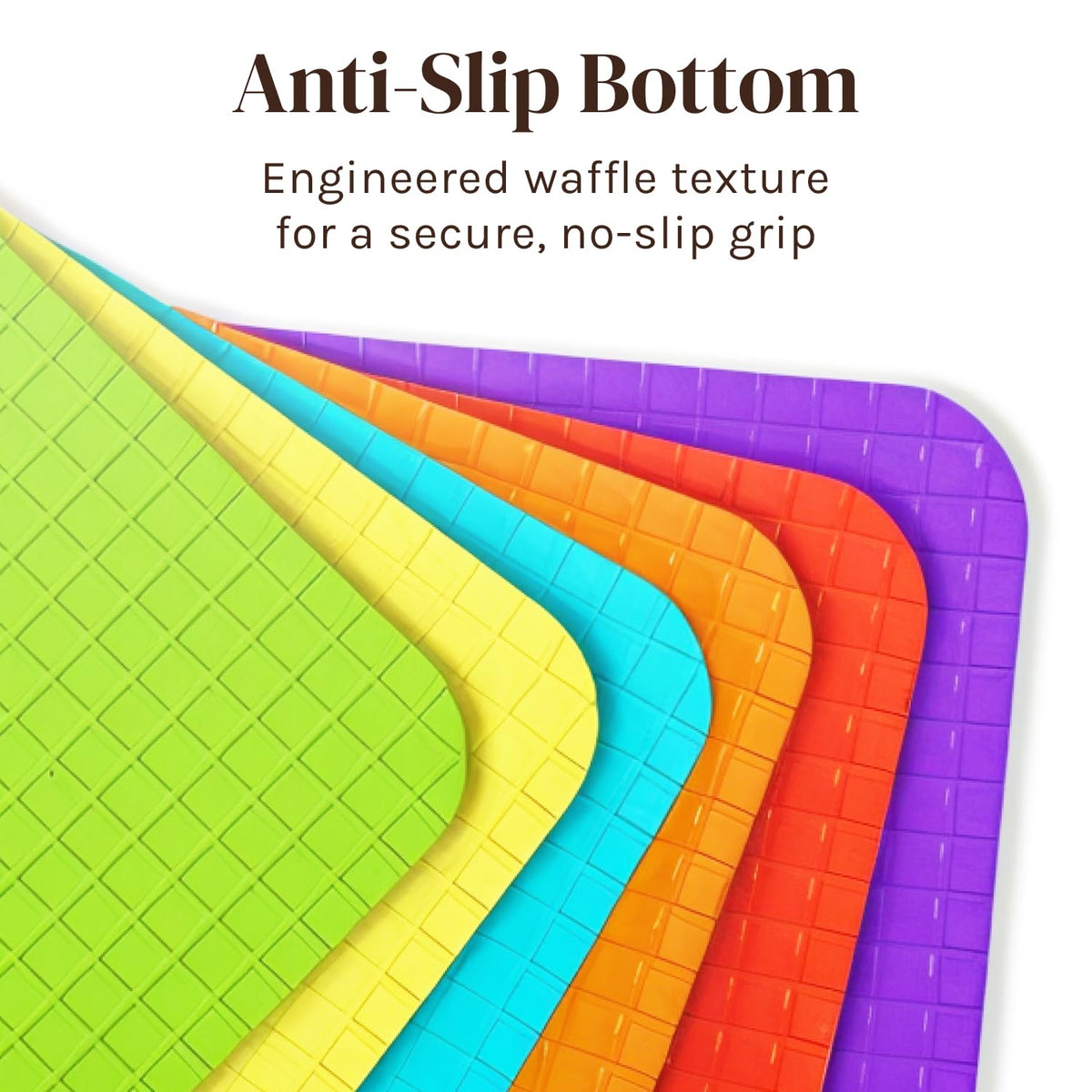 Cooler Kitchen BPA-free mats provide a durable, knife-friendly cutting surface.