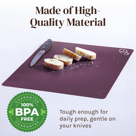 Cooler Kitchen 12x15 inch mats provide ample prep surface.