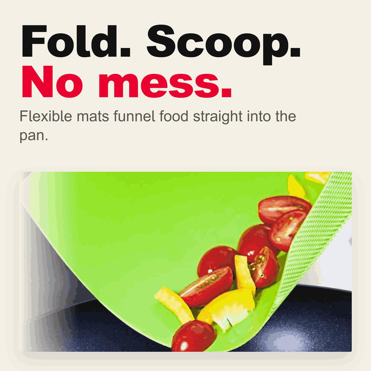 Cooler Kitchen dedicated prep zones keep your kitchen tidy and efficient.