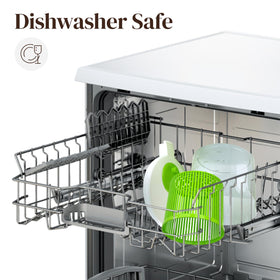 Cooler Kitchen dishwasher-safe BPA-free parts simplify cleanup.