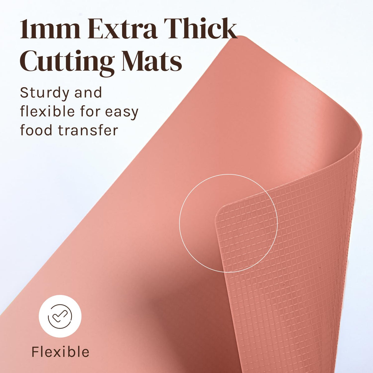 Cooler Kitchen mats curl easily and store flat or rolled.