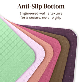 Cooler Kitchen EZ-Grip waffle back prevents slipping on counters.