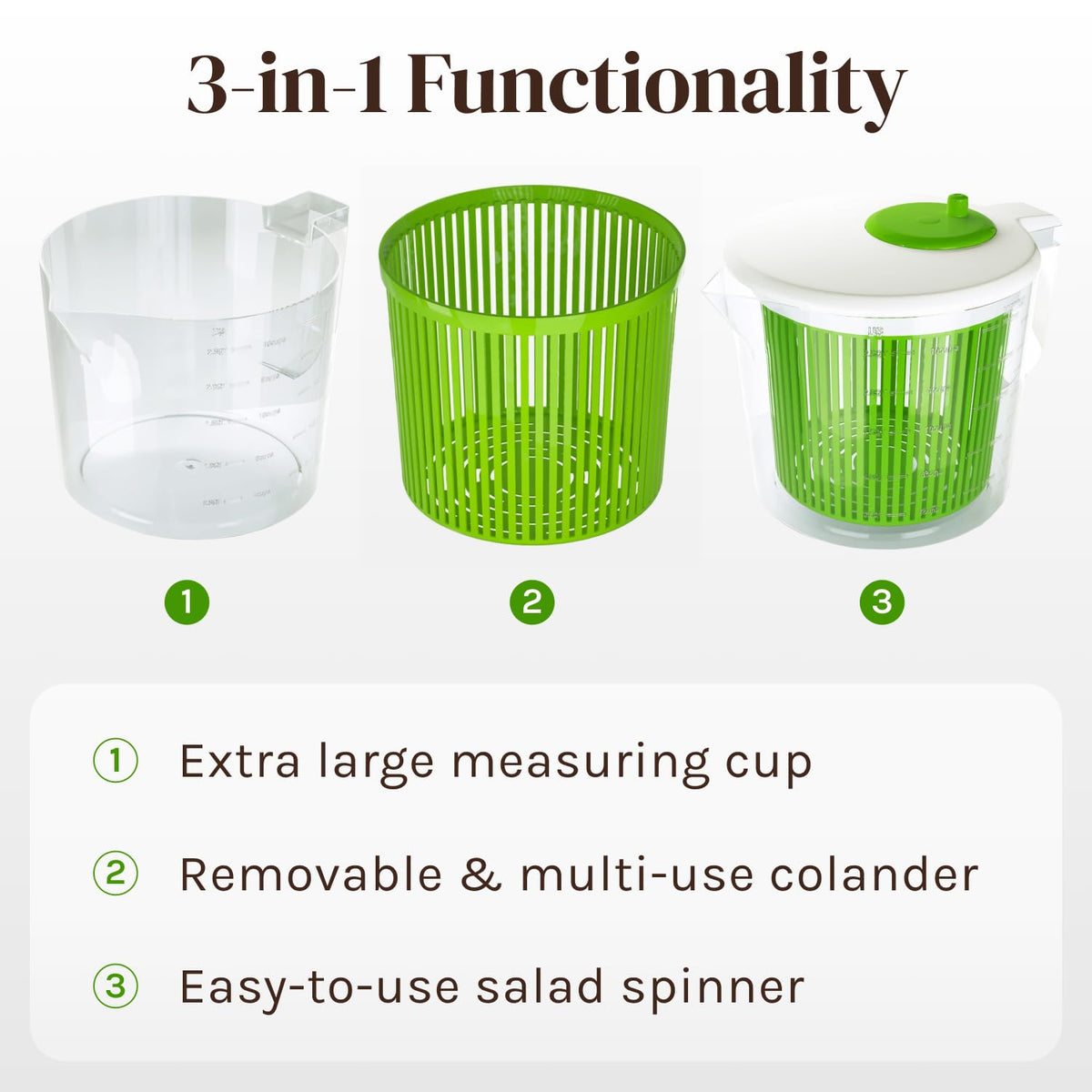 Cooler Kitchen measuring cup bowl with pour spout for serving.
