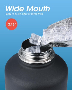Coolflask bottle with ice visual showing extended cold refreshment