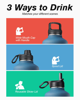 Coolflask anti-sweat coating keeps hands dry during workouts and commutes.