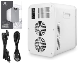 Cooluli 20L mini fridge tailgate setup for beverages and snacks