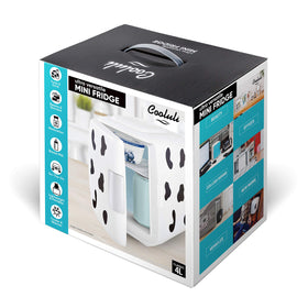 Cooluli Classic 4L cow-print design adds playful vibe.
